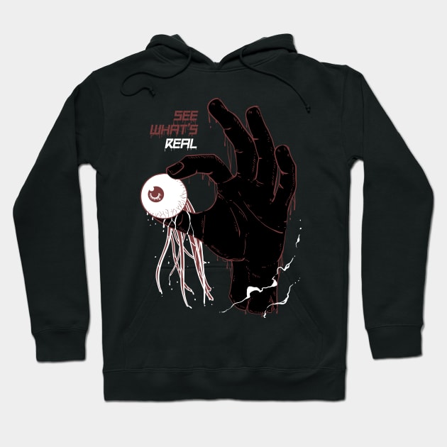 See What's Real Hoodie by Joseph Mercado Art